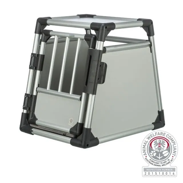 Transportbox, Aluminium, S: 48 × 57 × 64 cm, hellgrau/silber